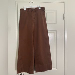 Everlane Wide Leg Chino - Brown